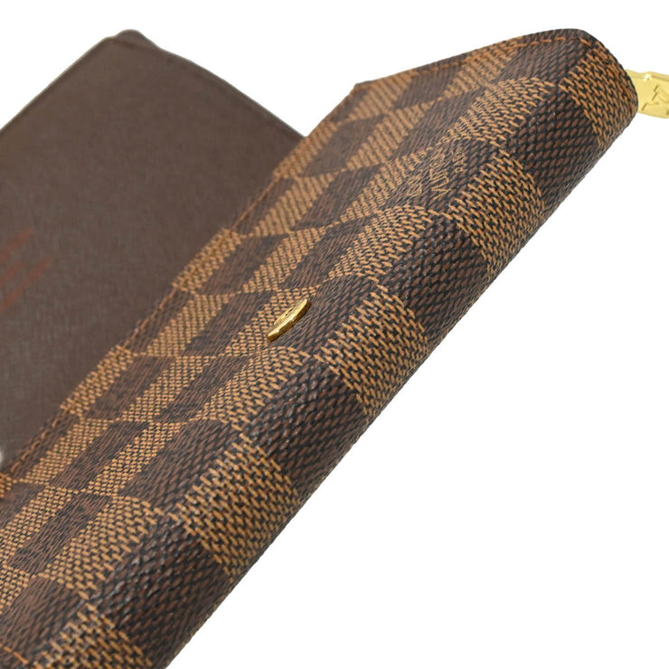 Louis Vuitton Damier Porte Monnaie Billets Tresor Wallet N61730 CA0094 XX34592