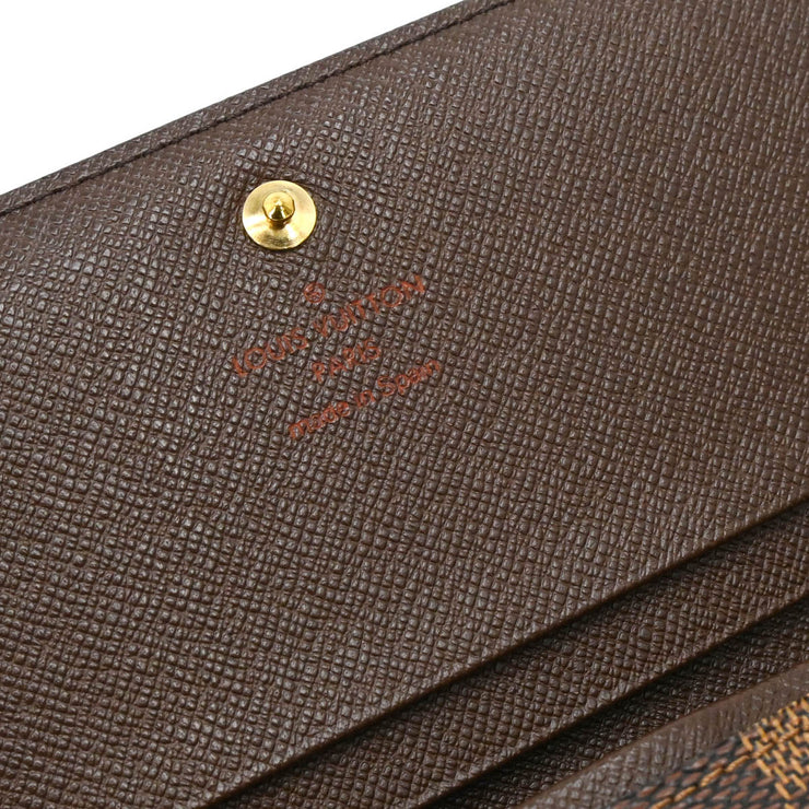 Louis Vuitton Damier Porte Monnaie Billets Tresor Wallet N61730 CA0094 XX34592