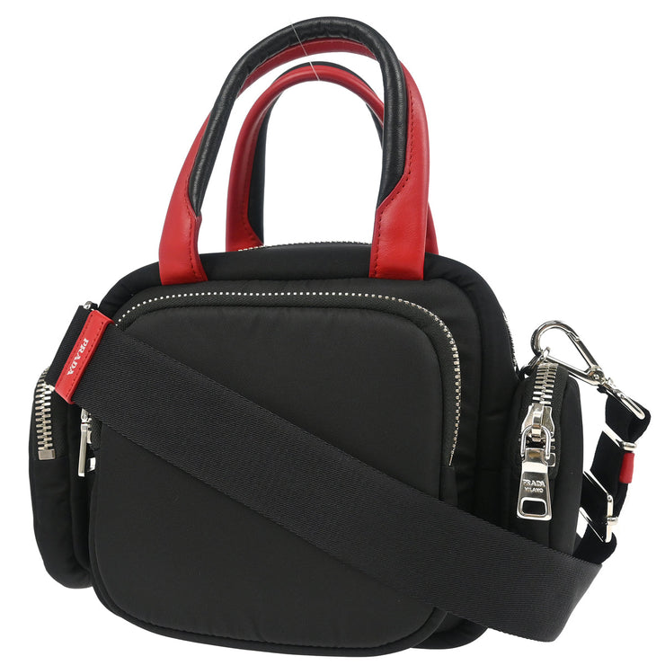 Prada Black Nylon 2way Tote Handbag 255/1BB061 194915