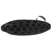 Gucci Black Velours Leather Shoulder Bag 001.3307/002214 186290