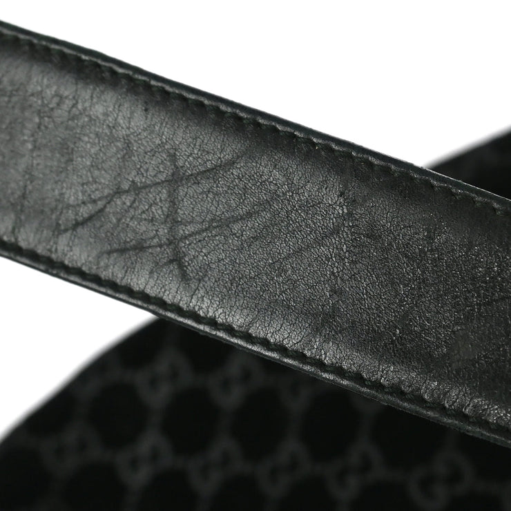 Gucci Black Velours Leather Shoulder Bag 001.3307/002214 186290