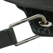 Gucci Black Velours Leather Shoulder Bag 001.3307/002214 186290