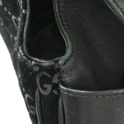 Gucci Black Velours Leather Shoulder Bag 001.3307/002214 186290