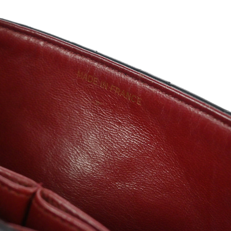 Chanel Black Lambskin Turnlock Mini Full Flap Shoulder Bag XX00472