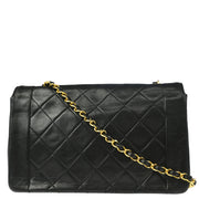 Chanel Black Lambskin Medium Diana Shoulder Bag XX01421