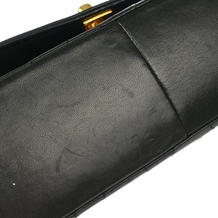Chanel Black Lambskin Medium Diana Shoulder Bag XX01421
