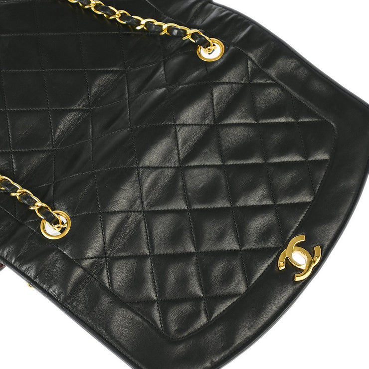 Chanel Black Lambskin Medium Diana Shoulder Bag XX01421