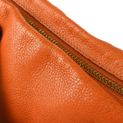 Chloe Orange Leather Parary 2way Handbag 01135765-D XX92121