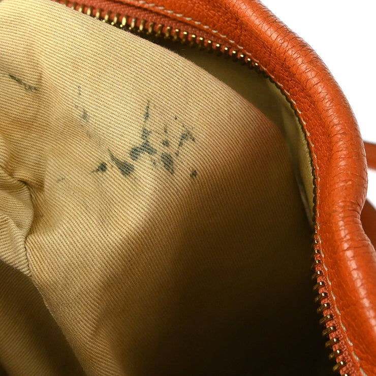 Chloe Orange Leather Parary 2way Handbag 01135765-D XX92121