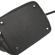 Hermes Black Taurillon Clemence Picotin Lock 22 MM Handbag Y AM 012 UH 176904