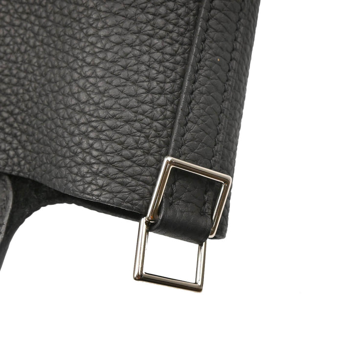 Hermes Black Taurillon Clemence Picotin Lock 22 MM Handbag Y AM 012 UH 176904