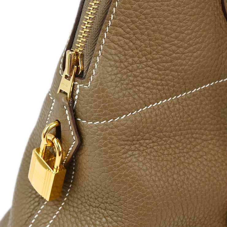 Hermes Etoupe Taurillon Clemence Bolide 31 2way Handbag ZIT943BD XX91879