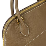 Hermes Etoupe Taurillon Clemence Bolide 31 2way Handbag ZIT943BD XX91879