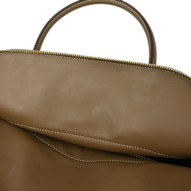 Hermes Etoupe Taurillon Clemence Bolide 31 2way Handbag ZIT943BD XX91879