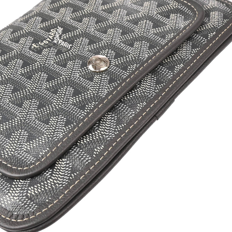 Goyard Gray Plumet Shoulder Bag Pochette Wallet WOC ADM020242 166135