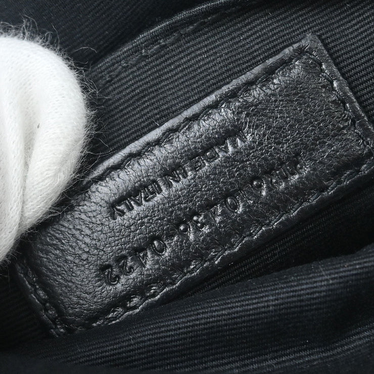 Saint Laurent White Leather Vinyl Shoulder Bag PTR6104360422 186531