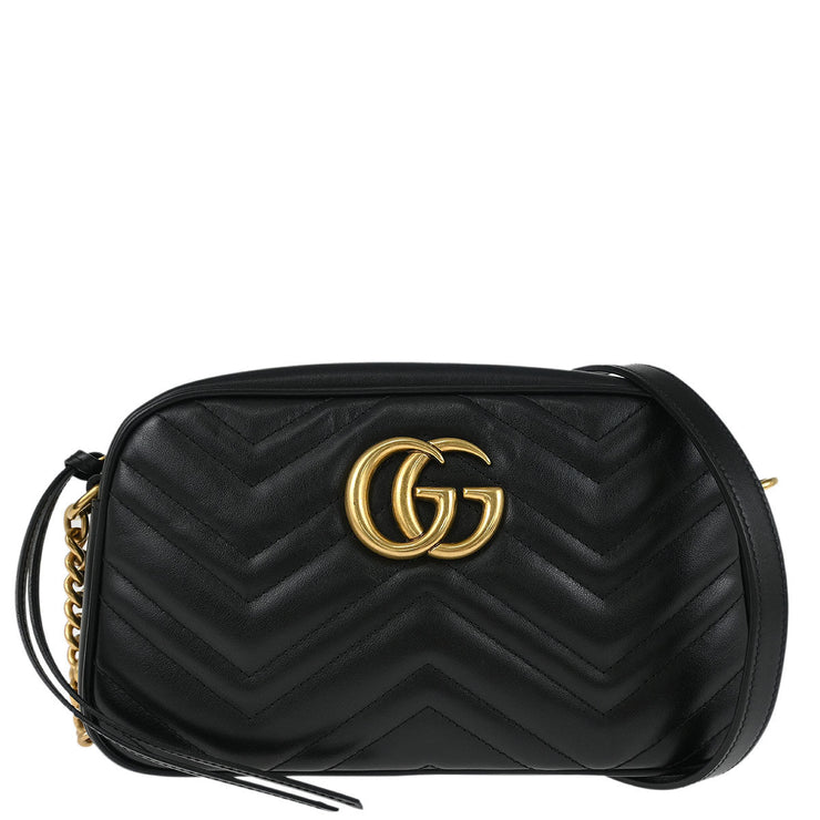 Gucci Black Leather Shoulder Bag 447632520981 186686