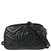 Gucci Black Leather Shoulder Bag 447632520981 186686