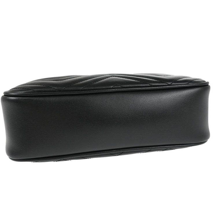 Gucci Black Leather Shoulder Bag 447632520981 186686