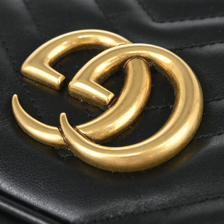 Gucci Black Leather Shoulder Bag 447632520981 186686