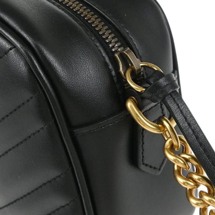 Gucci Black Leather Shoulder Bag 447632520981 186686
