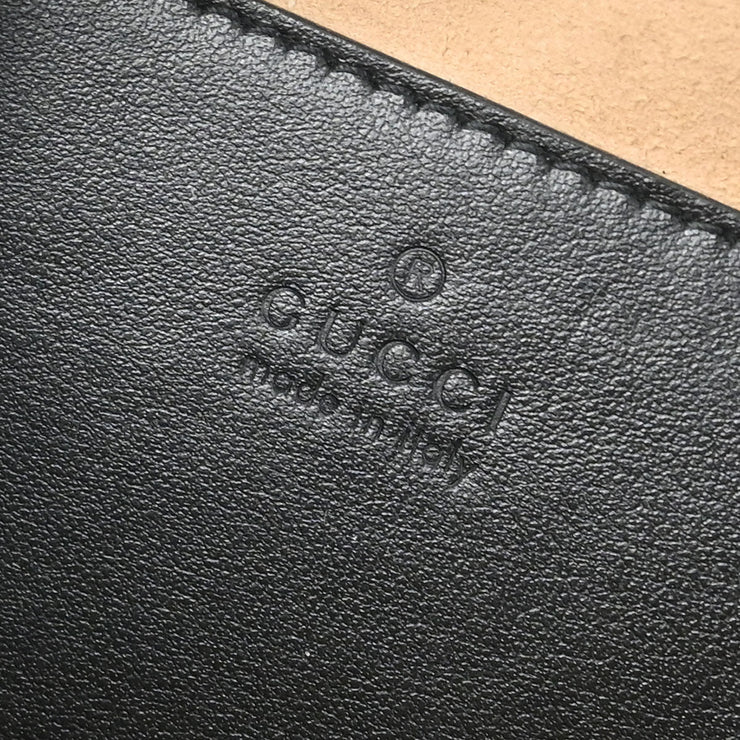 Gucci Black Leather Shoulder Bag 447632520981 186686