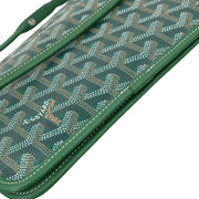 Goyard Green Plumet Shoulder Bag Pochette Wallet WOC ADM020206 XX06769