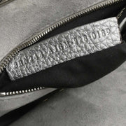 Fendi Metallic Silver Leather Peekaboo 2way Handbag 8BN244-AJGM-228-0189 XX07408