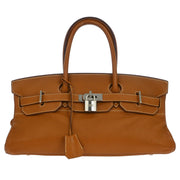Hermes Gold Taurillon Clemence Shoulder Birkin Handbag 68A� J 194898