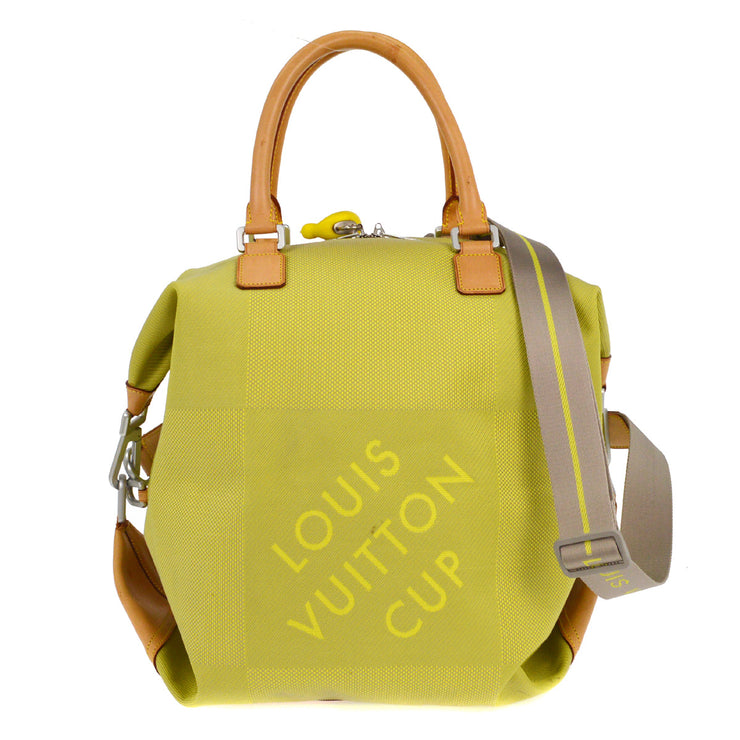 Louis Vuitton Yellow Damier Geant LV Cup America Cube M80633 MB0072 NQ00217