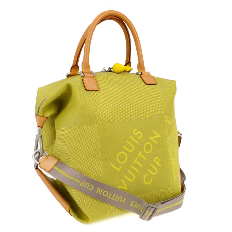 Louis Vuitton Yellow Damier Geant LV Cup America Cube M80633 MB0072 NQ00217