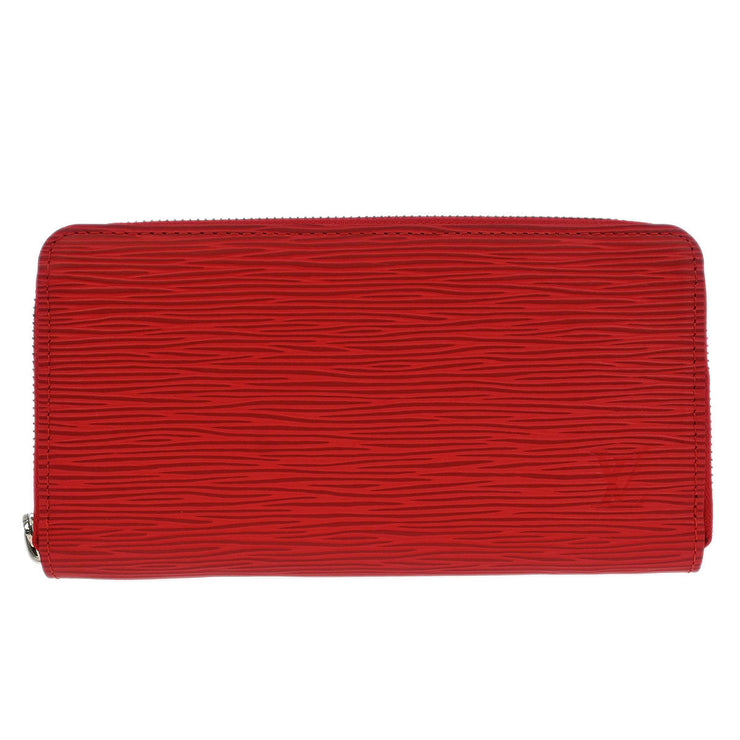 Louis Vuitton Red Epi Zippy Long Wallet M6007E CA0076 NQ00372