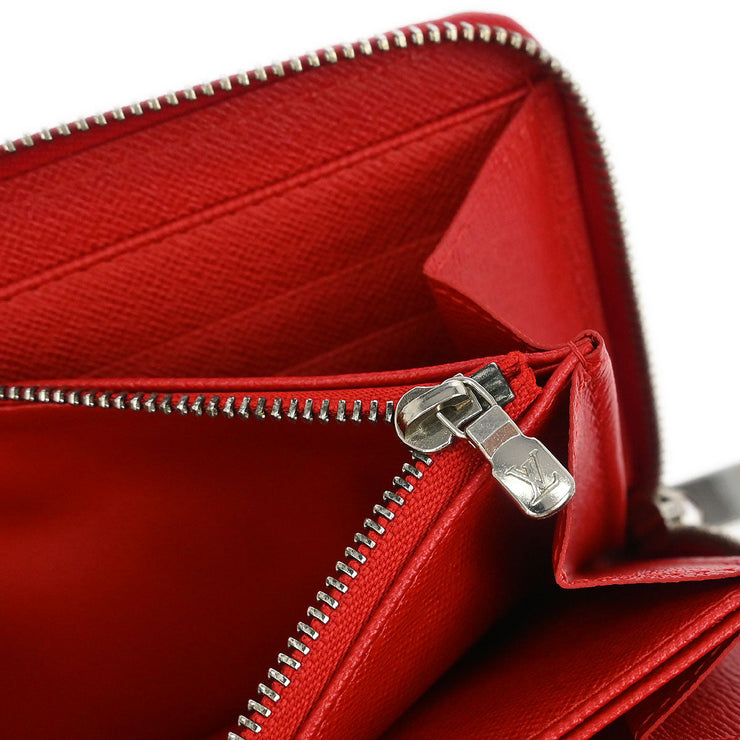 Louis Vuitton Red Epi Zippy Long Wallet M6007E CA0076 NQ00372