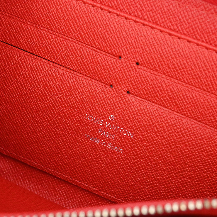 Louis Vuitton Red Epi Zippy Long Wallet M6007E CA0076 NQ00372