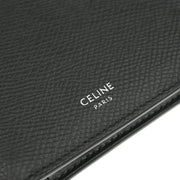 Celine Black Leather Wallet Purse F-IE-1223 NQ00374