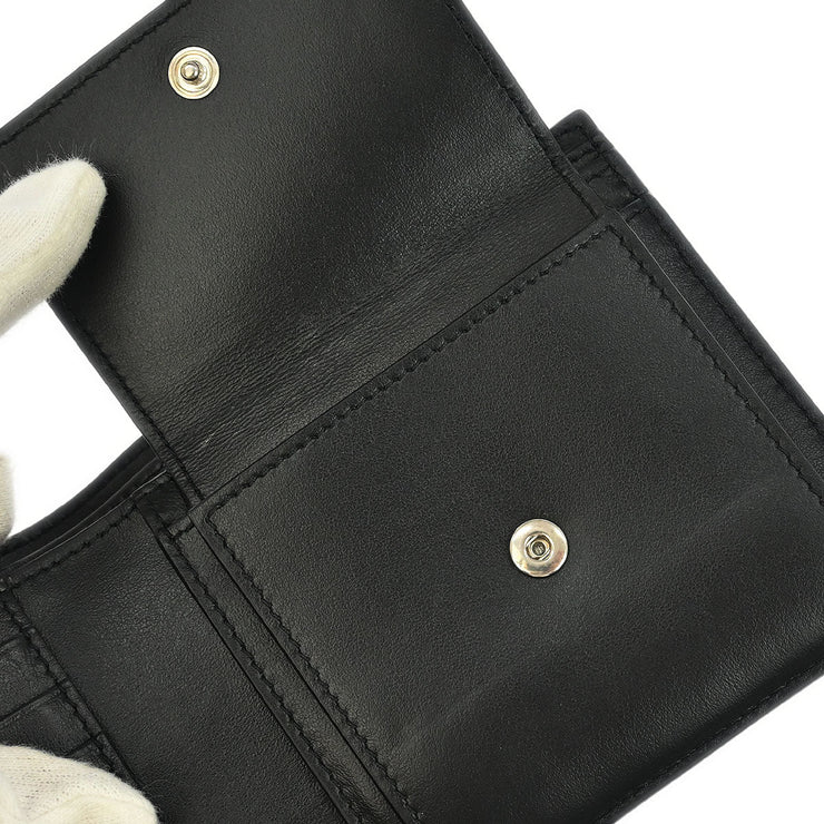 Celine Black Leather Wallet Purse F-IE-1223 NQ00374