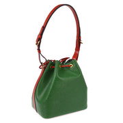 Louis Vuitton Green Red Epi Petite Noe Bucket Shoulder Bag M44147 AR0974 NQ00378