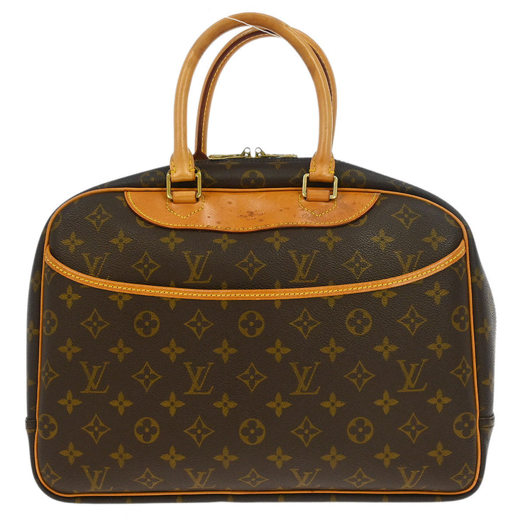 Louis Vuitton Monogram Deauville Bowling Vanity Handbag M47270 NO0998 NQ00396