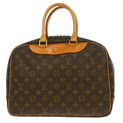 Louis Vuitton Monogram Deauville Bowling Vanity Handbag M47270 NO0998 NQ00396