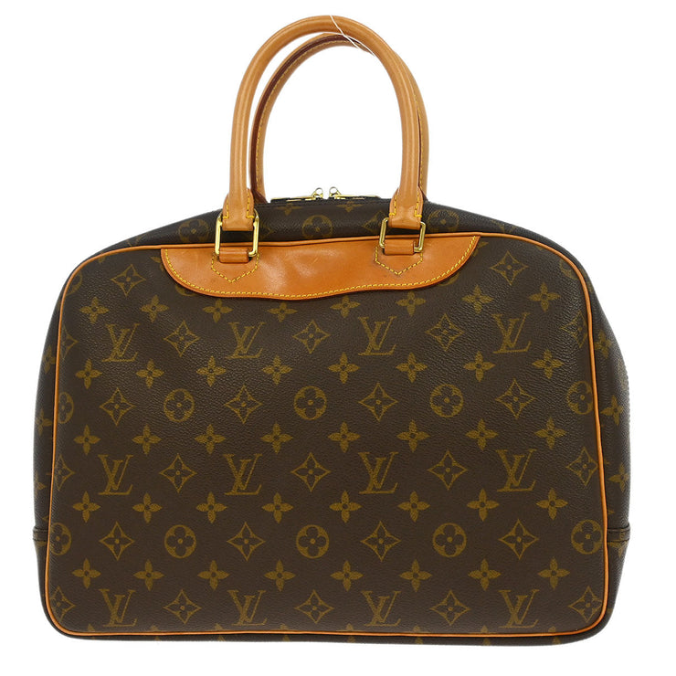 Louis Vuitton Monogram Deauville Bowling Vanity Handbag M47270 NO0998 NQ00396