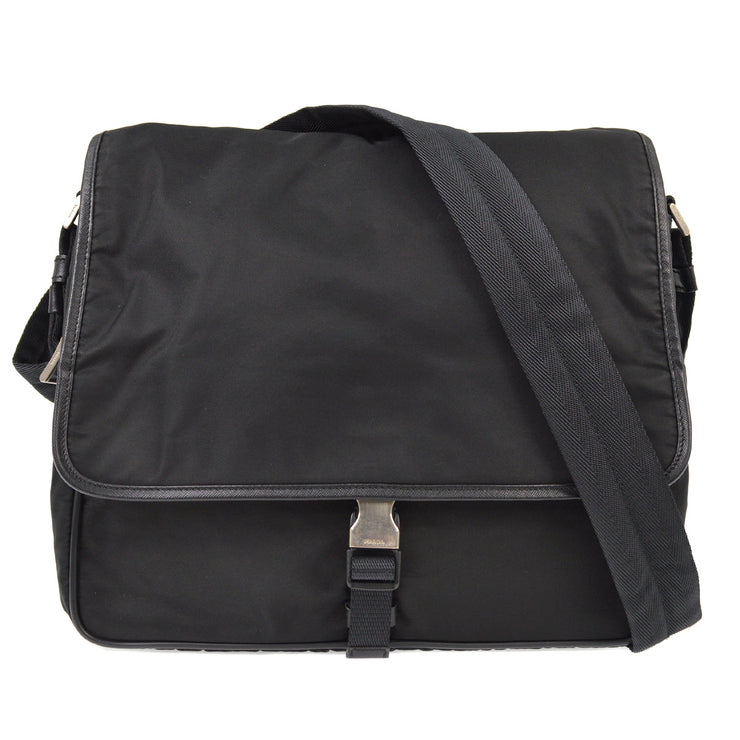 Prada Black Nylon Shoulder Bag 84 NQ00401