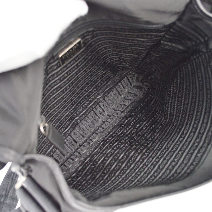 Prada Black Nylon Shoulder Bag 84 NQ00401