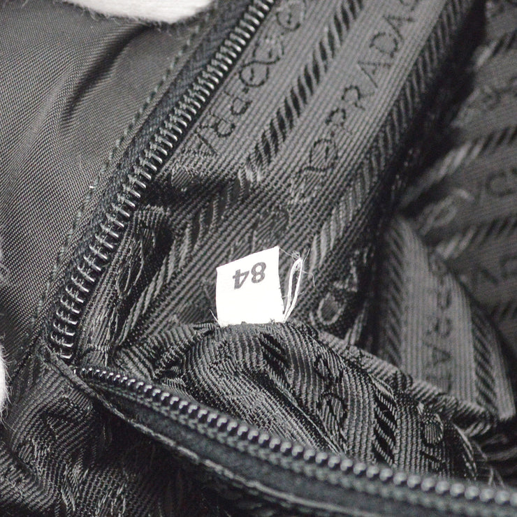 Prada Black Nylon Shoulder Bag 84 NQ00401