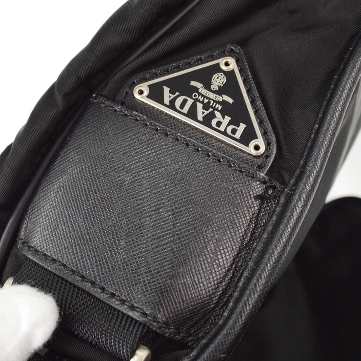 Prada Black Nylon Shoulder Bag 84 NQ00401