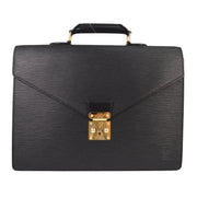Louis Vuitton Black Epi Serviette Ambassador Briefcase M54412 SR0014 NQ00459