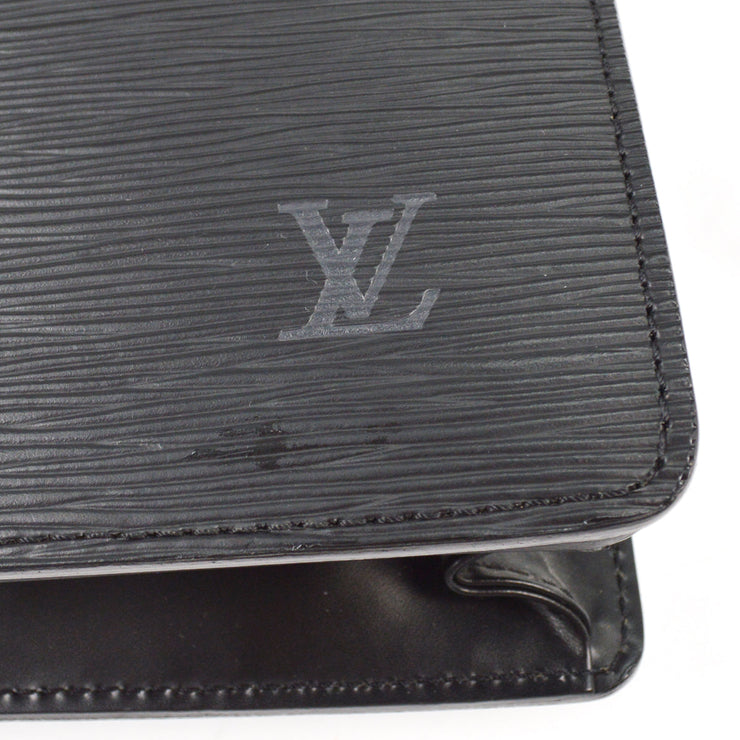Louis Vuitton Black Epi Serviette Ambassador Briefcase M54412 SR0014 NQ00459