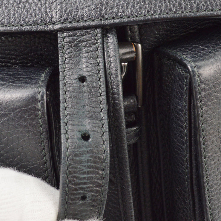 Gucci Black Bamboo Backpack 387097 493075 NQ00465