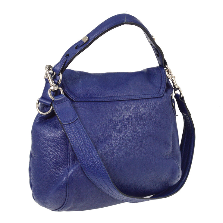 Gucci Blue Horsebit Detail Bamboo Shoulder Bag 240236 467891 B5850076 NQ00468