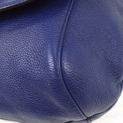 Gucci Blue Horsebit Detail Bamboo Shoulder Bag 240236 467891 B5850076 NQ00468
