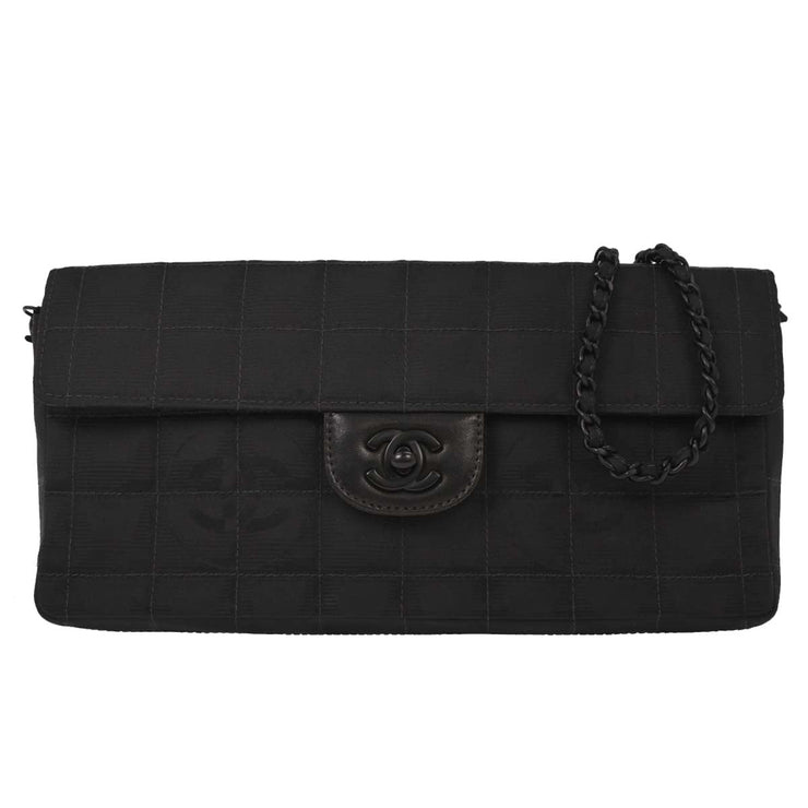 Chanel Black Nylon Travel Line East West Handbag 125031